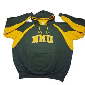 Vintage Northern Michigan University Hoodie Cotton Heavyweight 2XL Stitched Y2k
